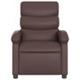 Voir la diapositive 4 : VIDAXL Fauteuil de massage inclinable Marron Similicuir