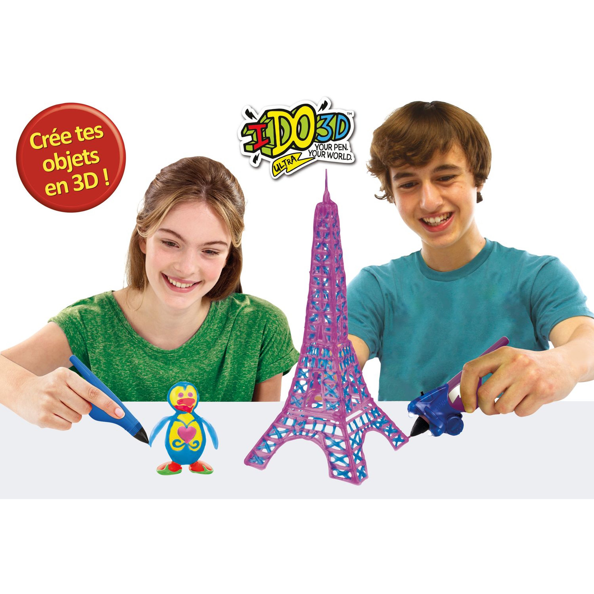 Voir la diapositive 4 : GP TOYS Loisirs créatifs - IDO3D ULTRA - Coffret 8 Tubes