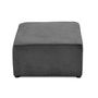 Voir la diapositive 4 : BEST MOBILIER Topaze - pouf - en velours côtelé plat