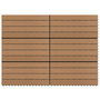 Voir la diapositive 1 : VIDAXL Carreaux de terrasse 6 pcs WPC 60x30 cm 1,08 m^2 Marron