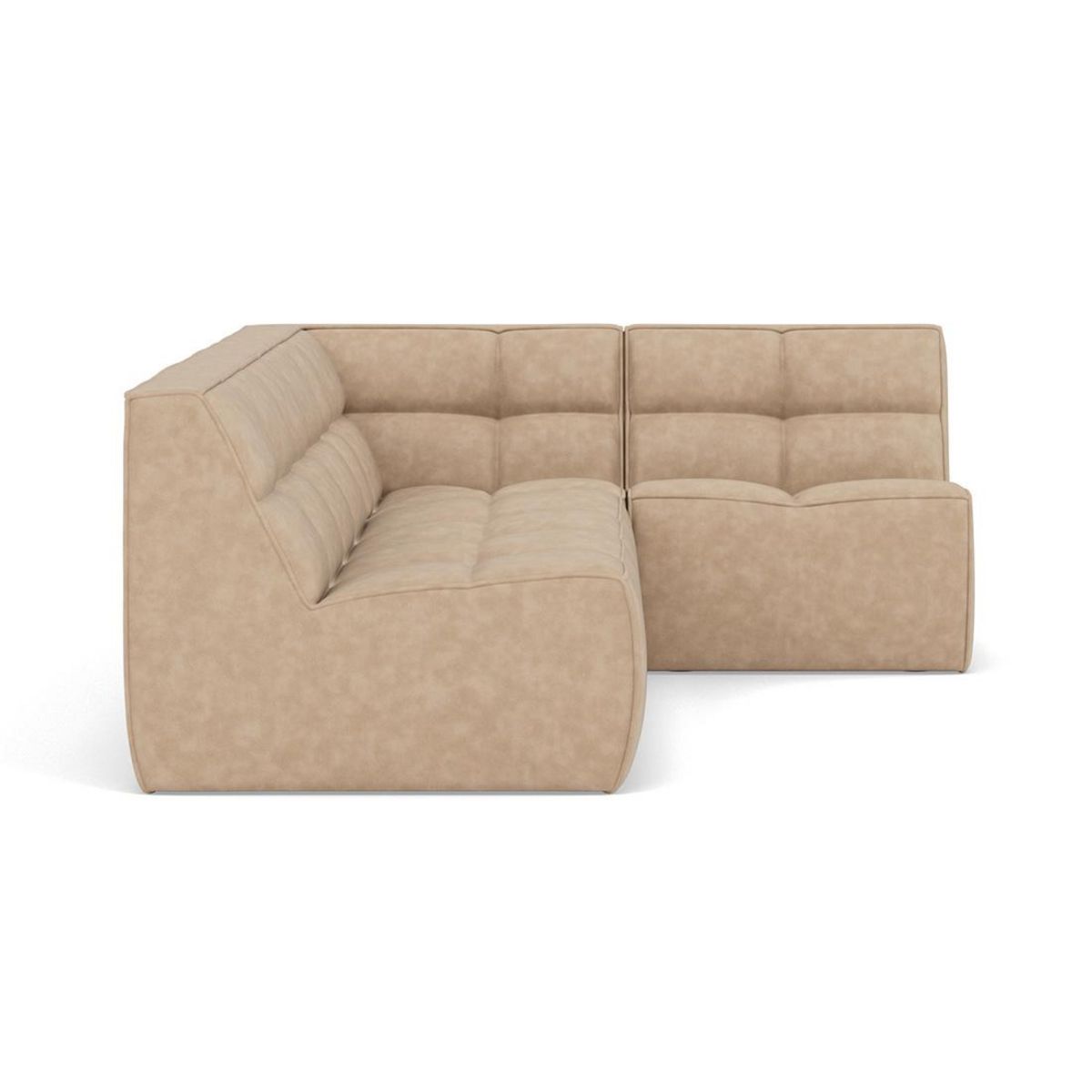 LISA DESIGN Alya - canapé modulable d'angle réversible 4 places en simili