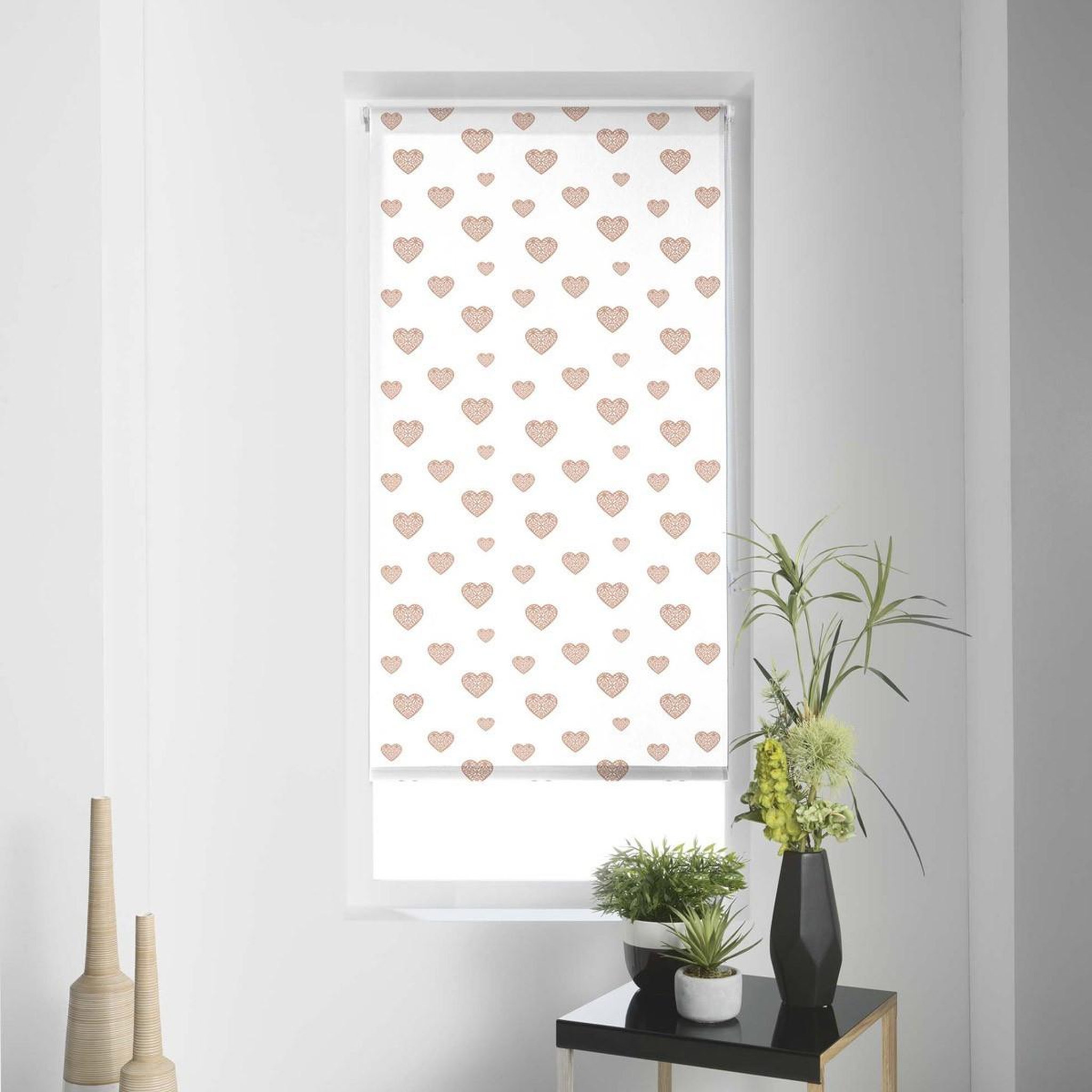 Douceur d'Intérieur Store enrouleur tamisant  piccolino  60x90cm or & rose