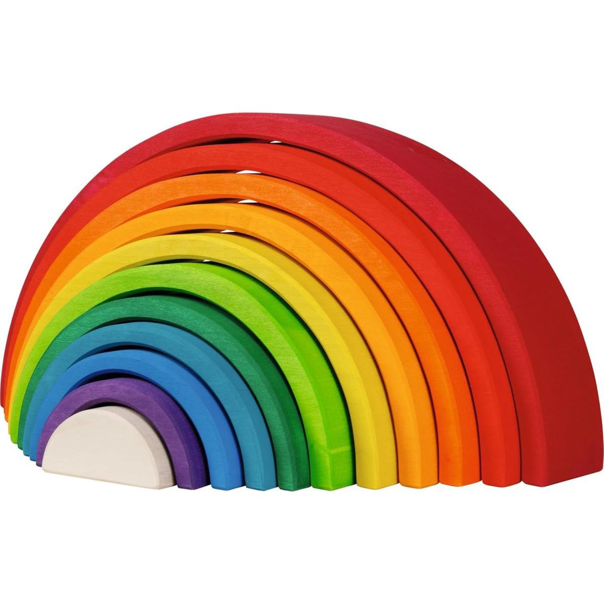 Voir la diapositive 2 : Goki Evolution - Blocs arc-en-ciel 11 pièces bois