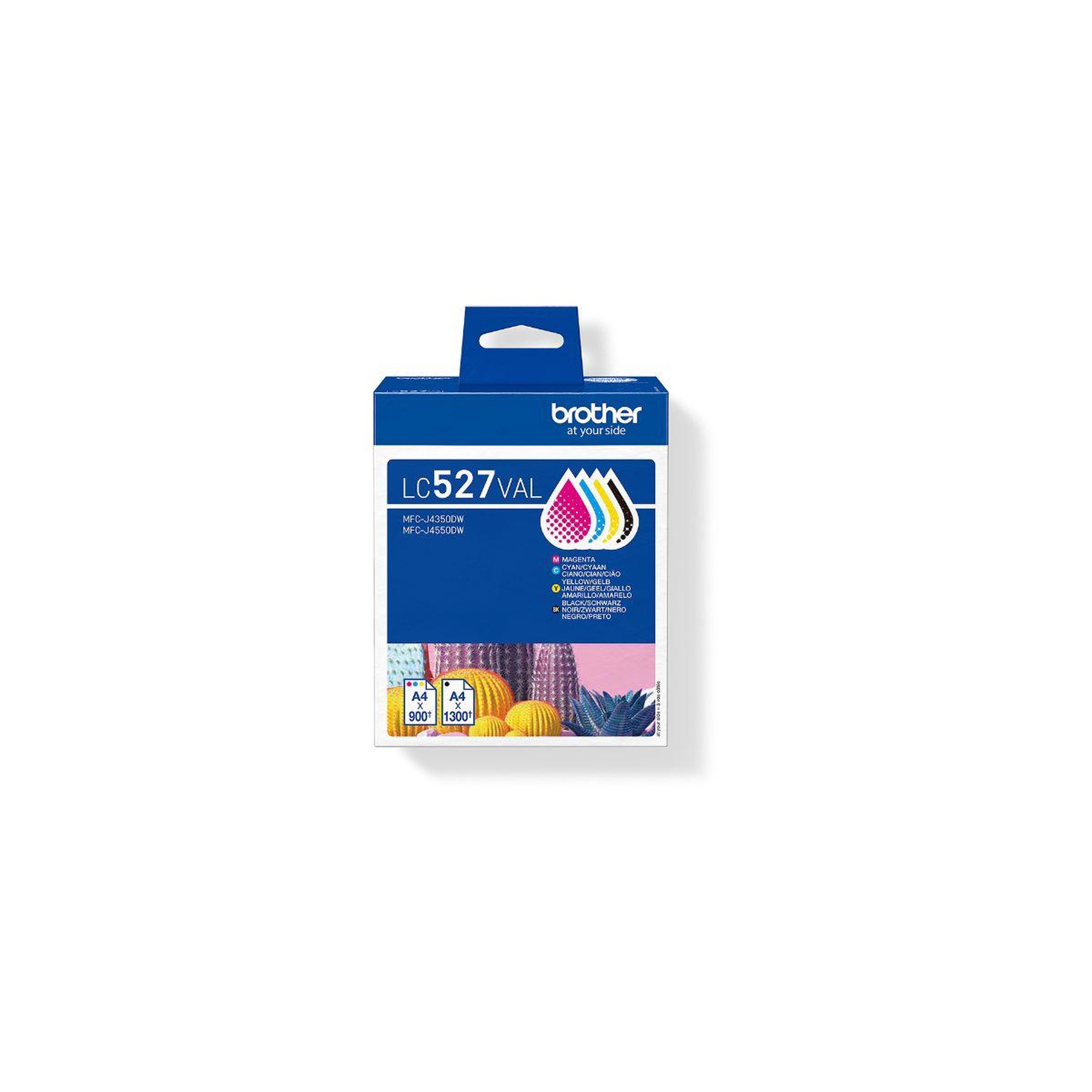 Brother Cartouche d'encre Pack Multipack 4 Originales LC527 (Noir + 3 Couleurs) - LC527VAL