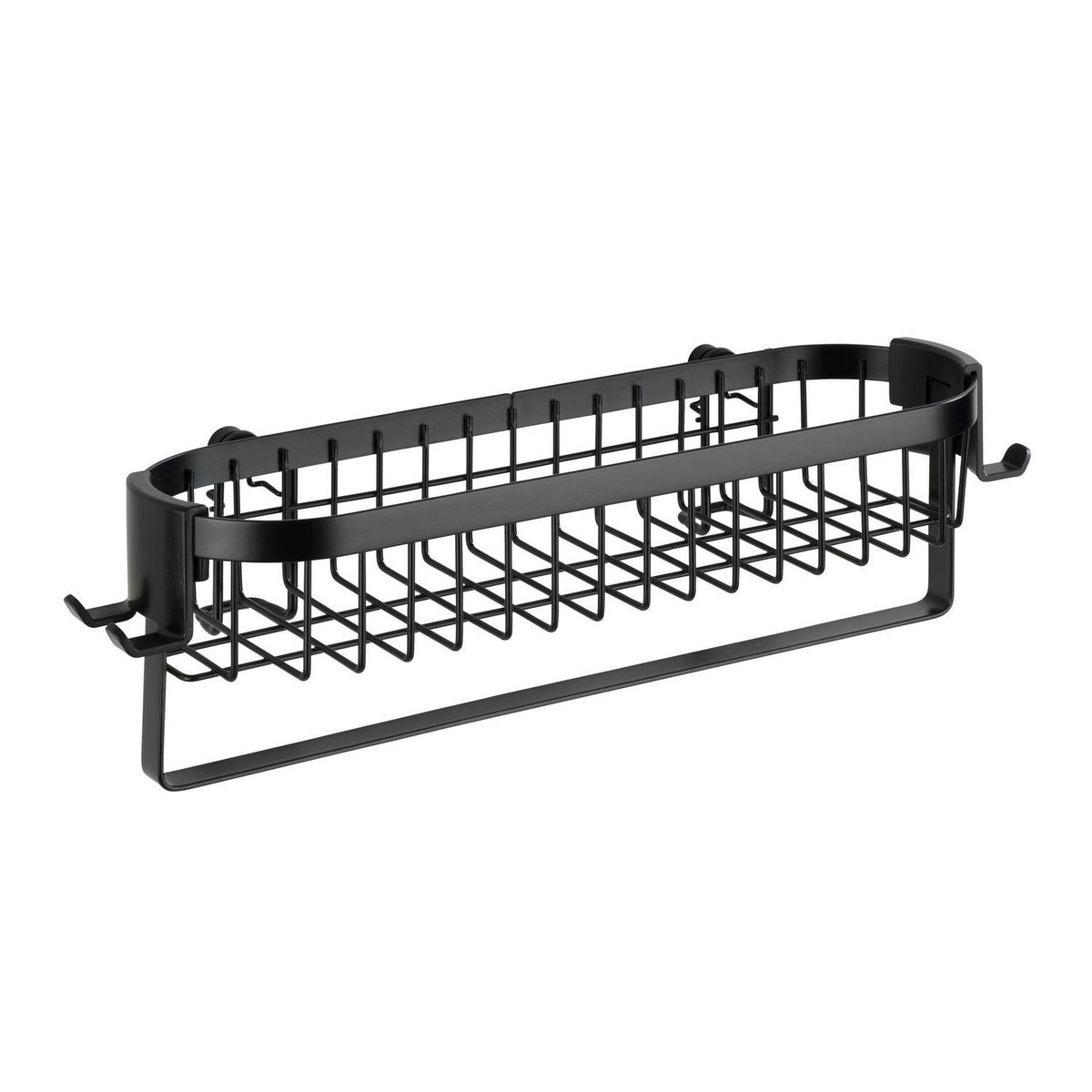 Wenko Etagère murale de salle de bain indus Classic - L. 35 cm - Noir