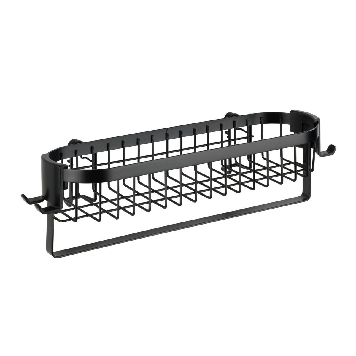 Wenko Etagère murale de salle de bain indus Classic - L. 35 cm - Noir