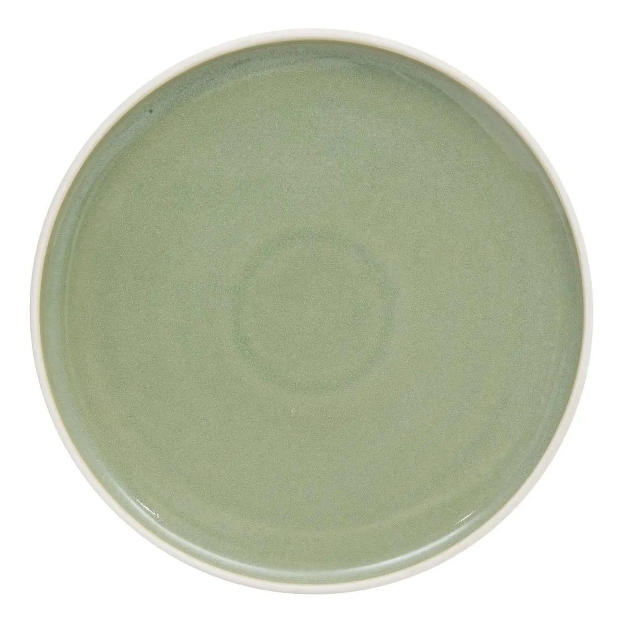 SECRET DE GOURMET Lot de 6 assiettes plates  chiara  27cm vert