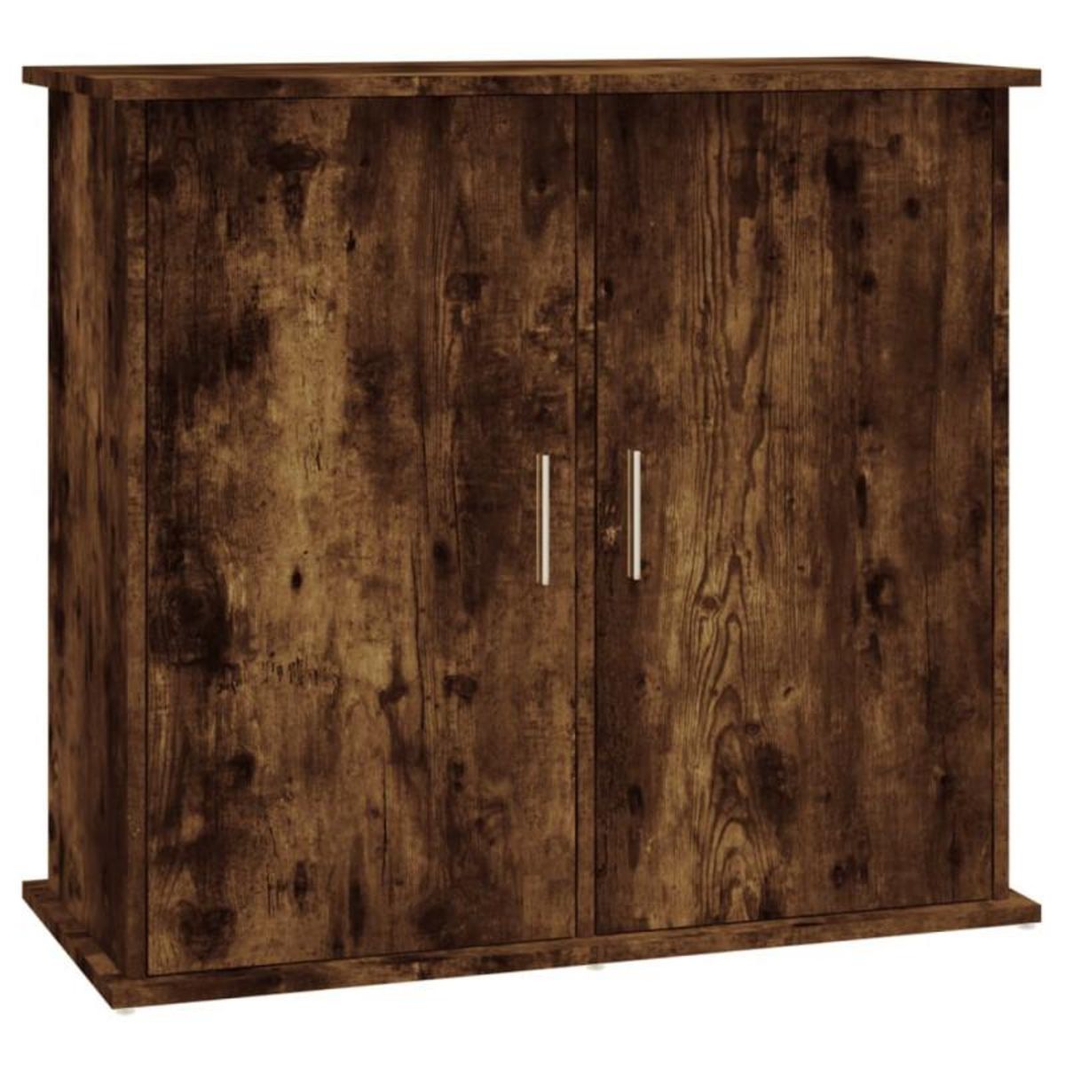 VIDAXL Support pour aquarium chêne fumé 81x36x73 cm bois d ingénierie