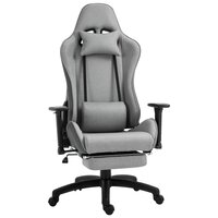Homcom - Chaise de bureau velours fauteuil bureau massant coussin lombaire  intégré hauteur réglable pivotante 360° bleu