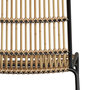 Voir la diapositive 2 : Rendez vous déco Lot de 2 chaises en rotin et structure en métal noir - Jouve