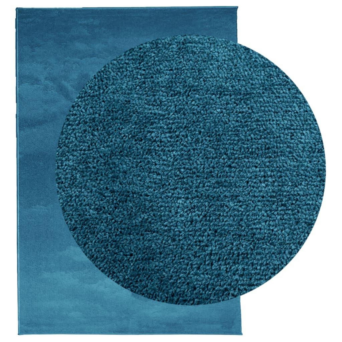 VIDAXL Tapis OVIEDO a poils courts turquoise 140x200 cm