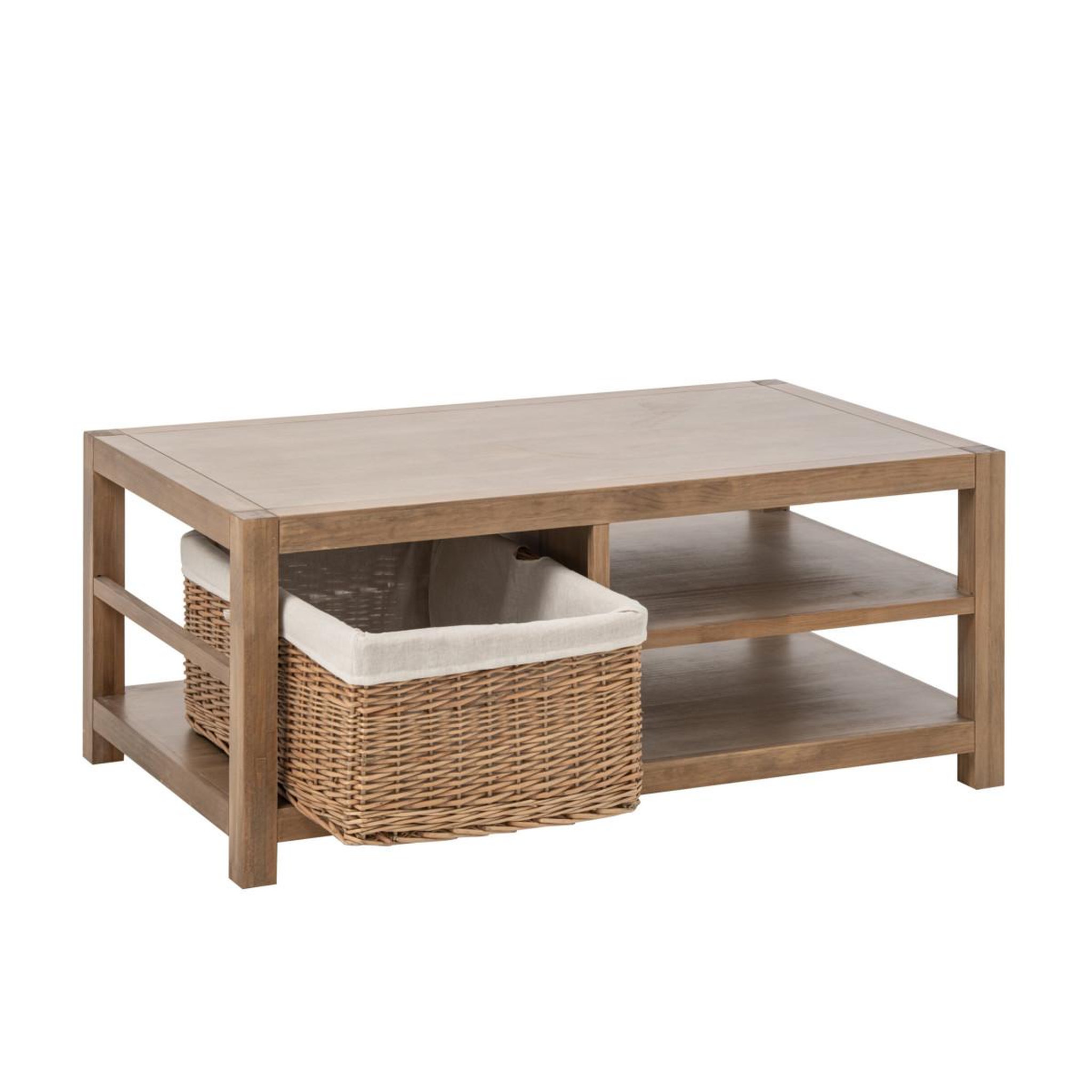 Voir la diapositive 6 : J-LINE Table basse en bois  blois  120cm naturel