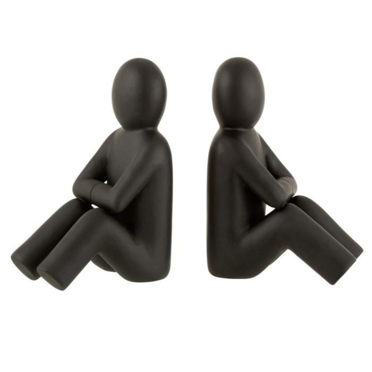 Paris Prix Lot de 2 Serre-Livres Déco  P'tit Maurice  32cm Noir