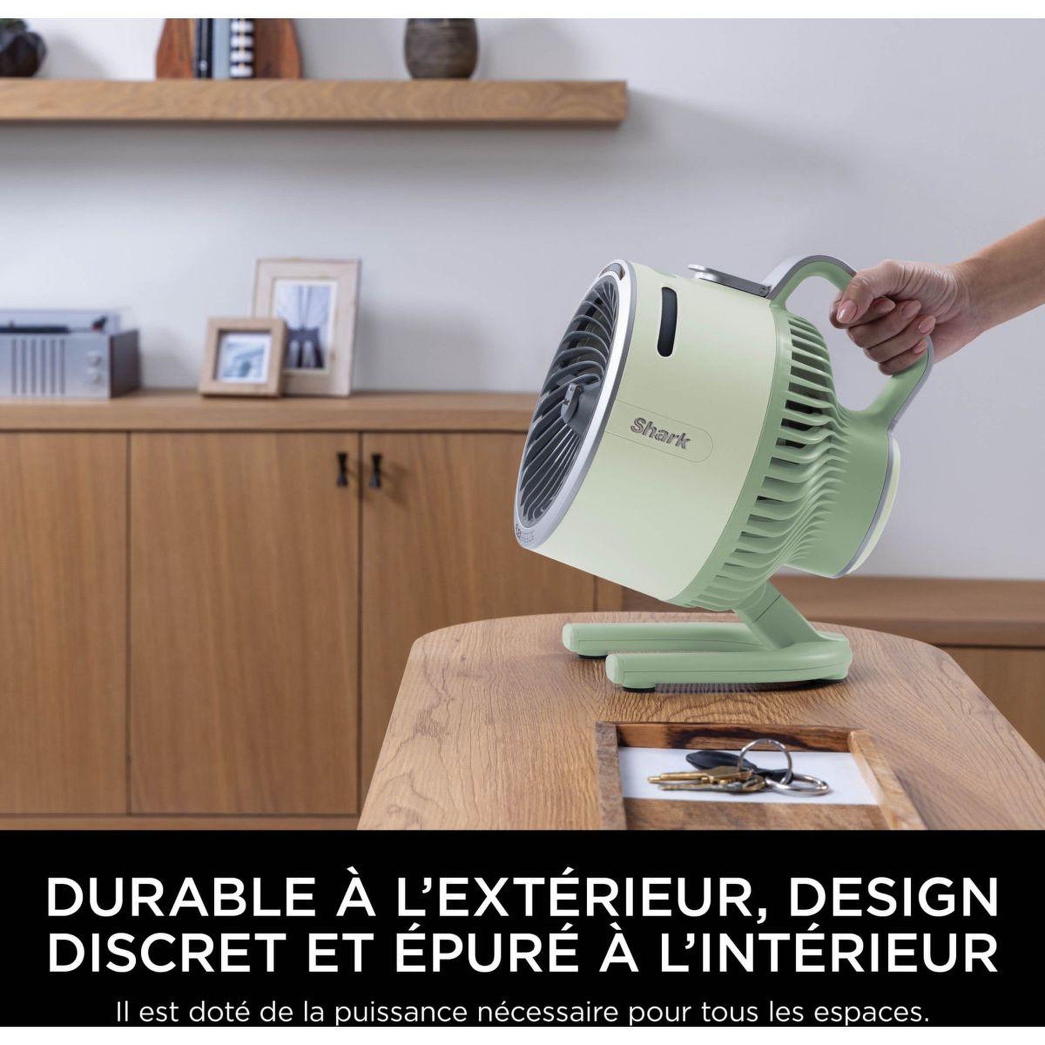 Voir la diapositive 2 : Shark Ventilateur brumisateur FlexBreeze HydroGo FA050EUGN
