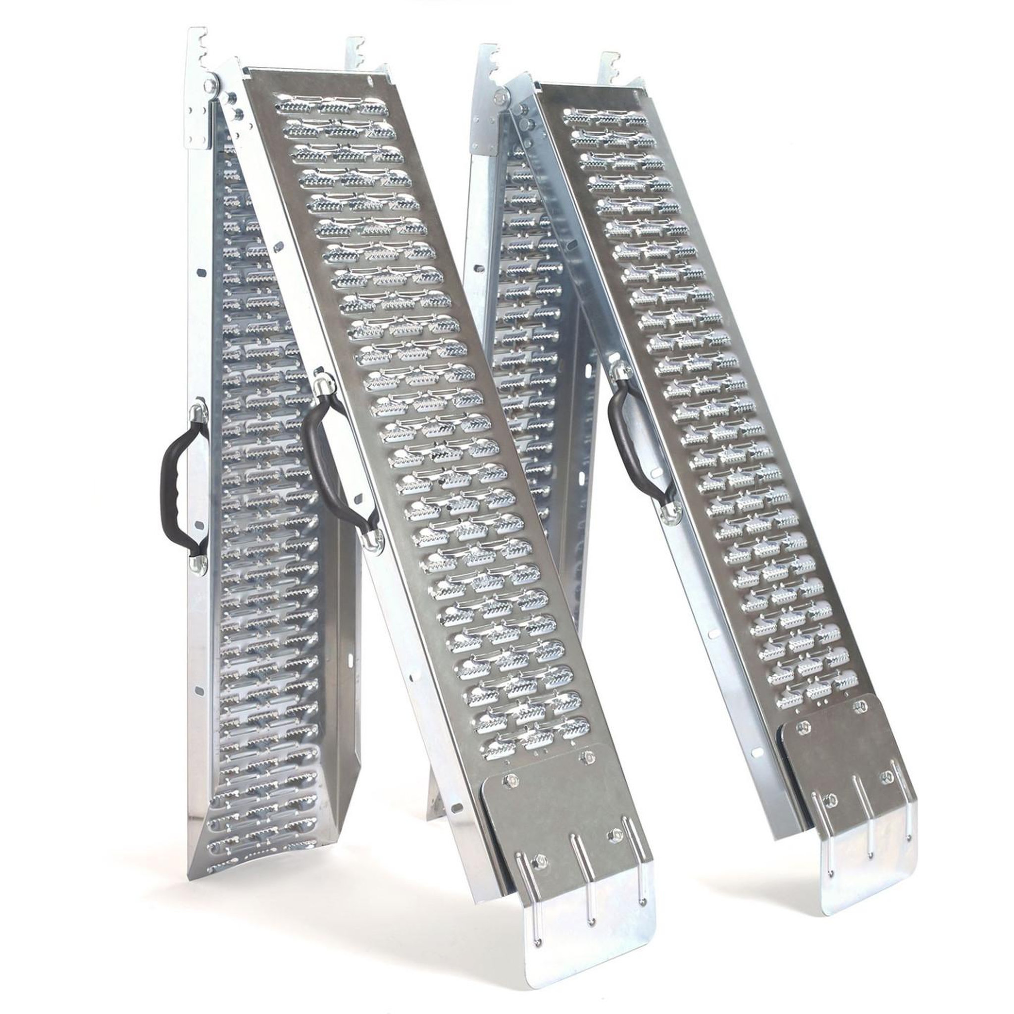 ID MARKET Set de 2 rampes pliables galvanisées spécial chargement