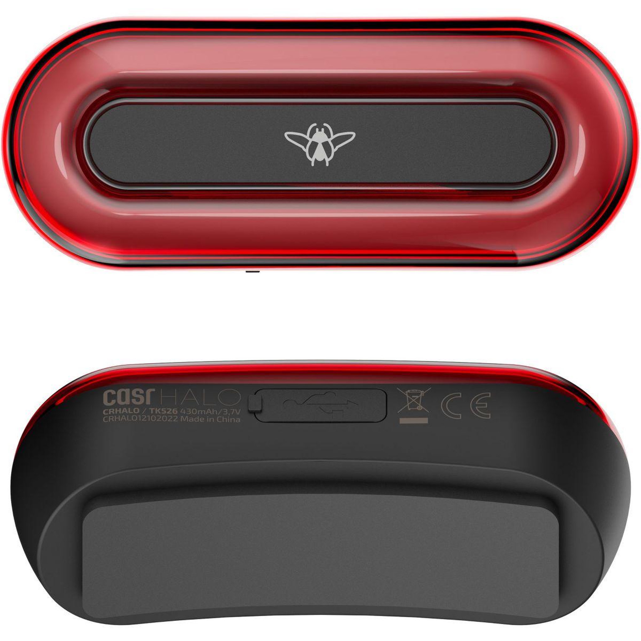 Voir la diapositive 5 : CASR Accessoire sécurité et signalisation Casr Bloc Feu Arrière Universel pour Casque Halo LED
