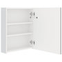 Voir la diapositive 5 : VIDAXL Armoire de salle de bain a miroir LED blanc brillant 50x14x60cm