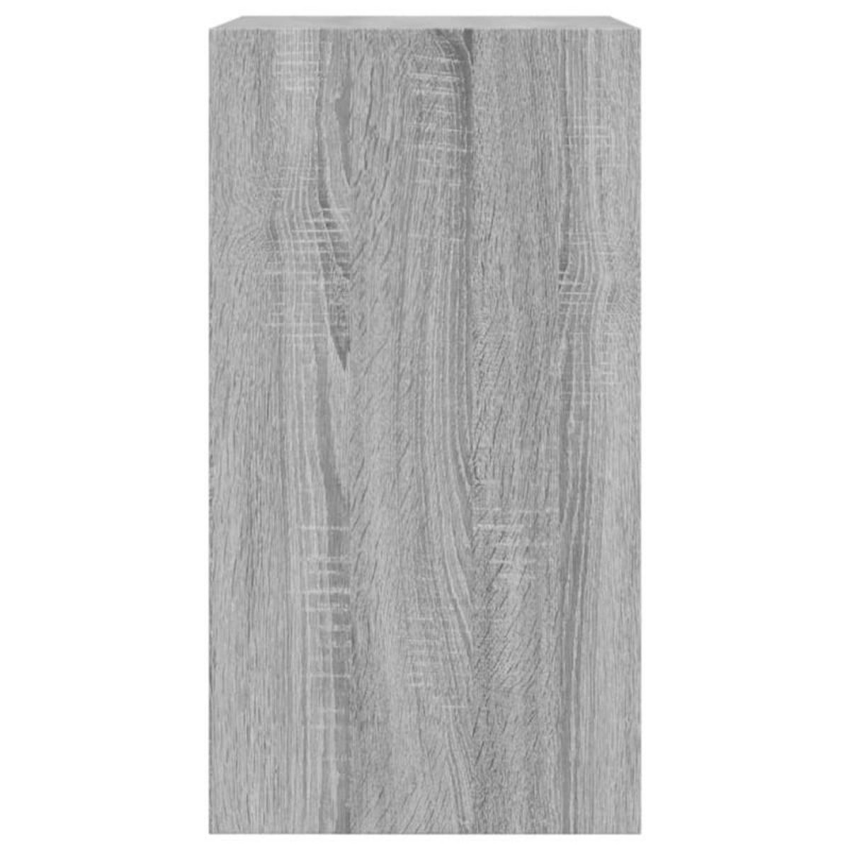 VIDAXL Meuble à chaussures sonoma gris 60x34x63,5 cm bois d ingénierie