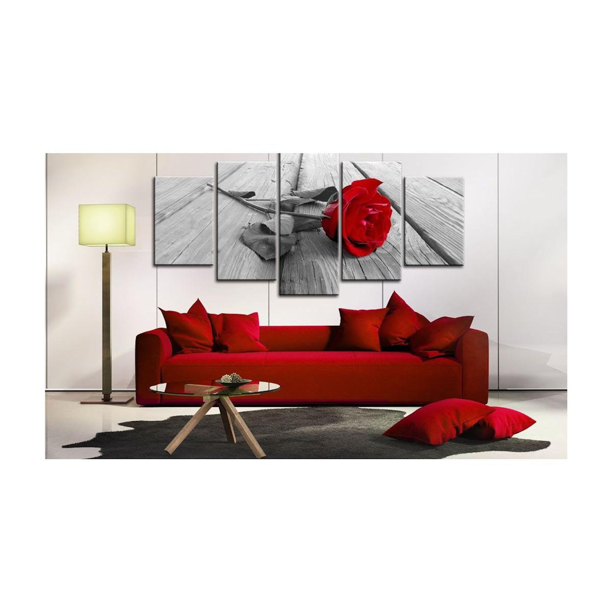 Paris Prix Tableau Imprimé  Rose sur Bois