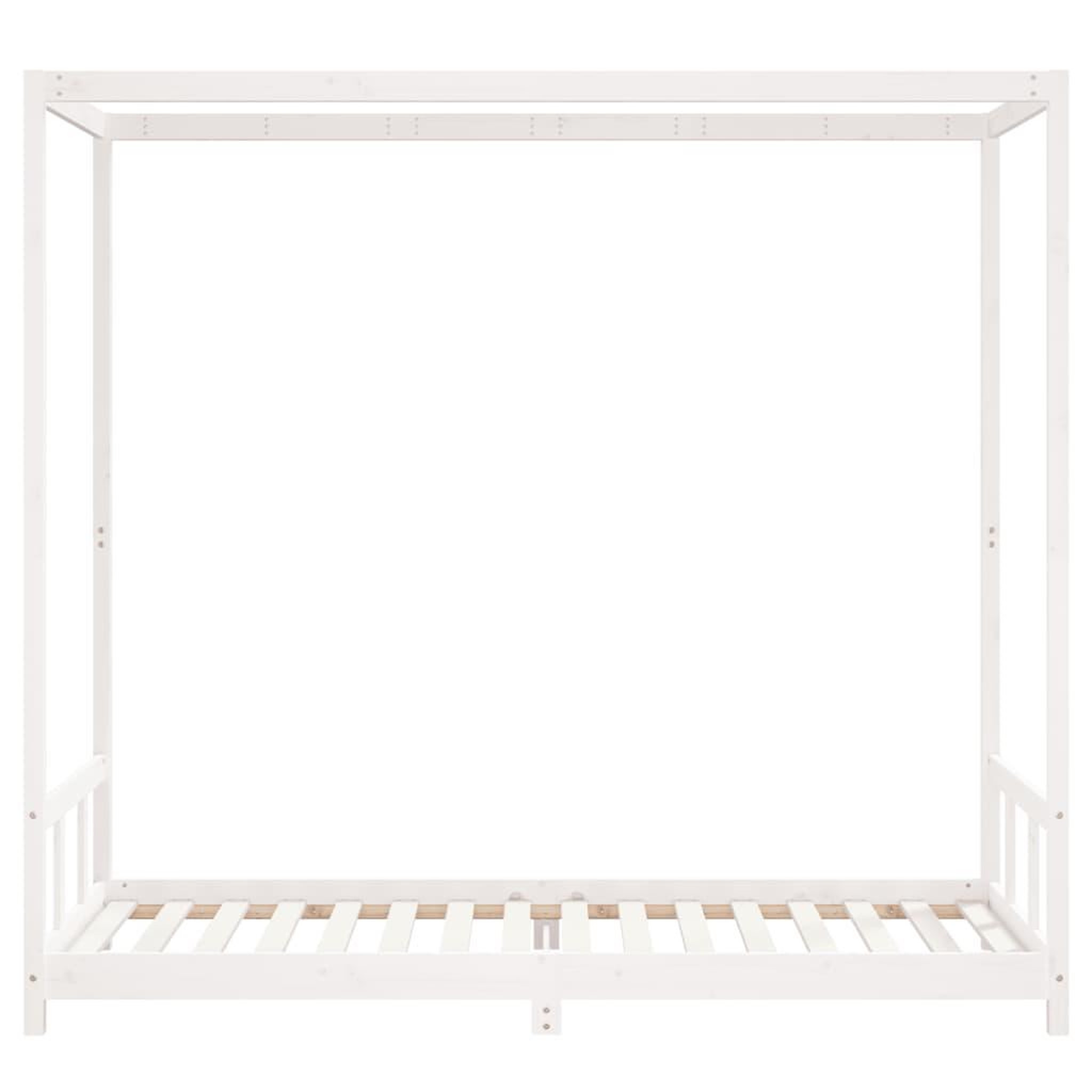 Voir la diapositive 4 : VIDAXL Cadre de lit pour enfants blanc 90x200 cm bois de pin massif