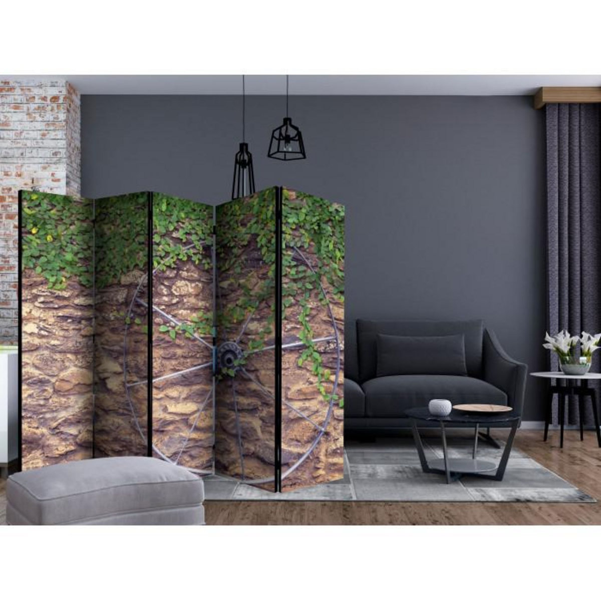 Paris Prix Paravent 5 Volets  Wheel of Time  172x225cm