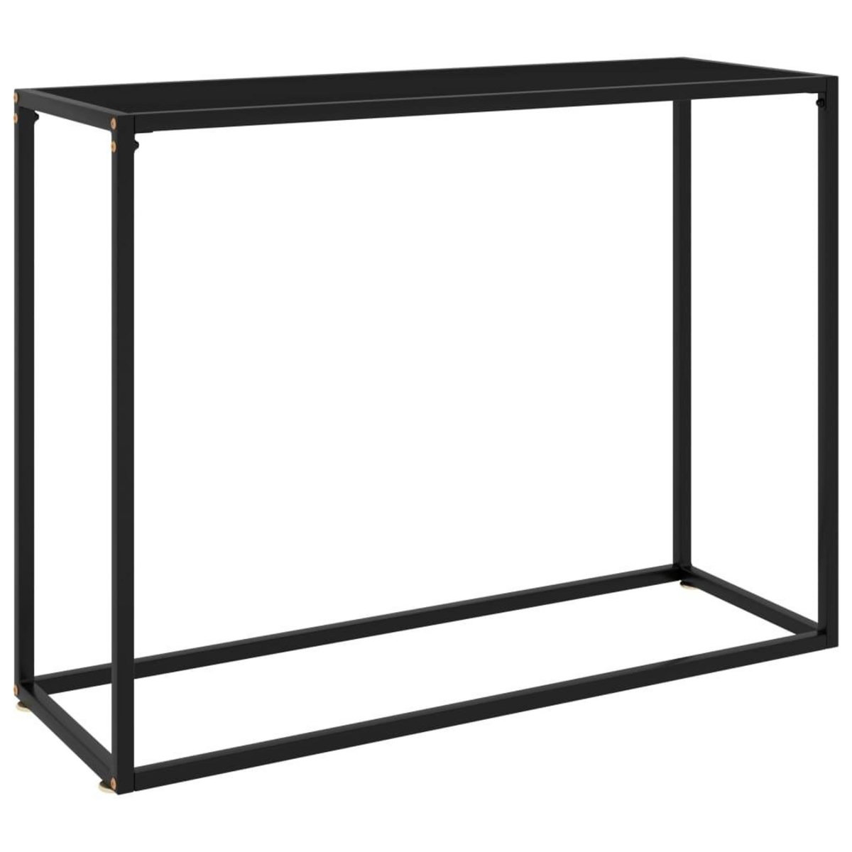 VIDAXL Table console Noir 100x35x75 cm Verre trempe