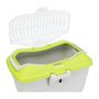 Voir la diapositive 4 : Trixie TRIXIE Box de transport Mini-Capri 40 × 22 × 30 cm gris clair/vert pour rongeurs