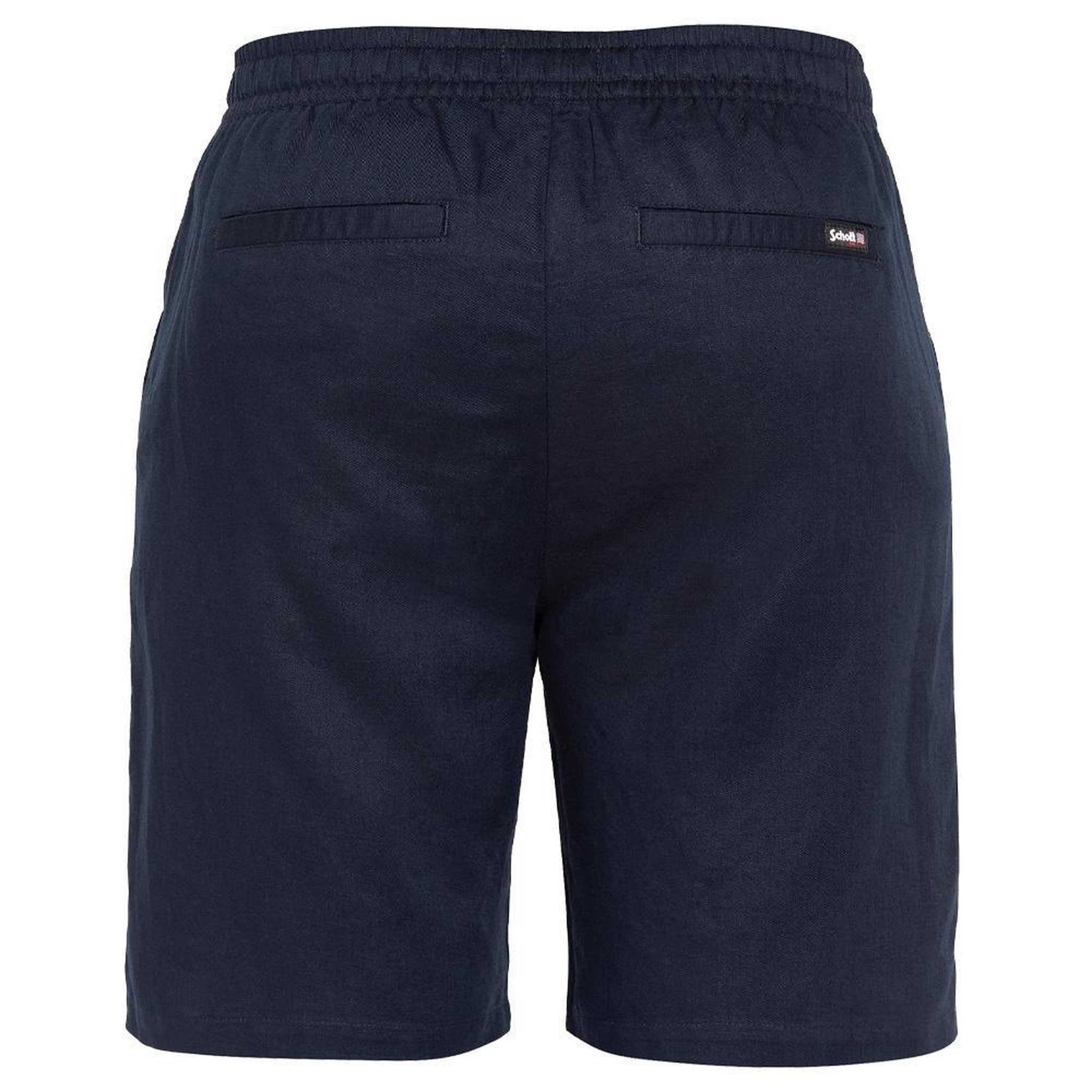 Voir la diapositive 5 : Schott Short marine homme schott lin shine
