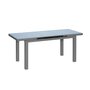 Jardiline Table à manger d'extérieur extensible en aluminium gris  Ibiza anthracite - 10/12 places - Jardiline