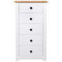Voir la diapositive 3 : VIDAXL Buffet Blanc 46x40x89 cm Pin Gamme Panama