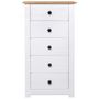 Voir la diapositive 3 : VIDAXL Buffet Blanc 46x40x89 cm Pin Gamme Panama