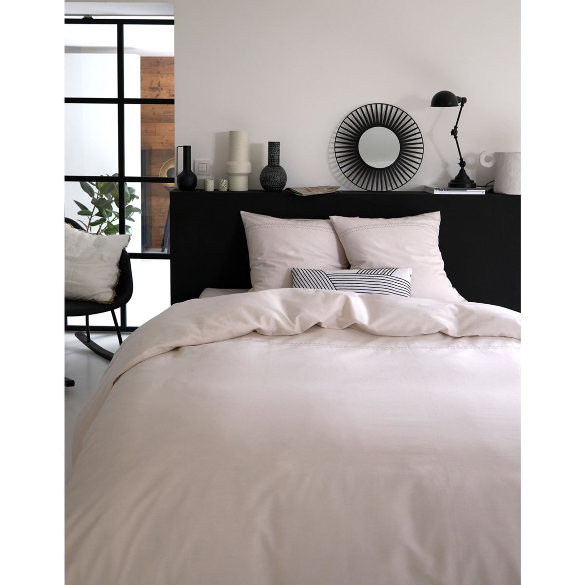 ACTUEL Parure de drap plat en coton LILIAN