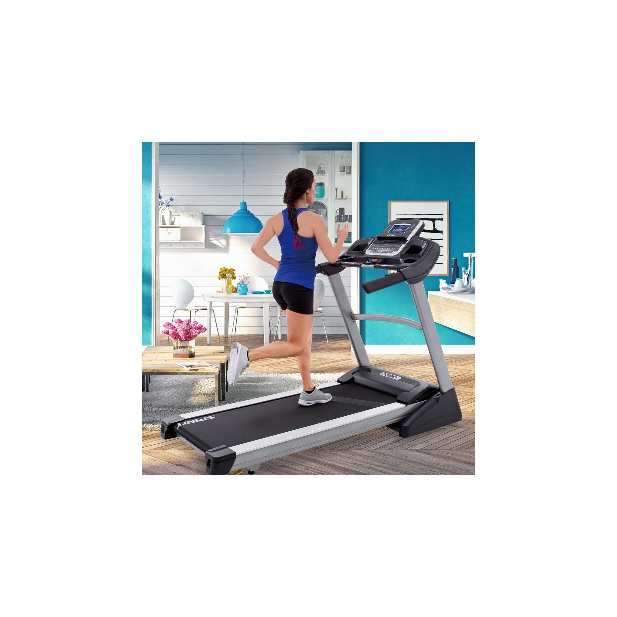 Voir la diapositive 3 : Spirit Tapis de course Motorisé 19 KM/H XT385 - Spirit Fitness