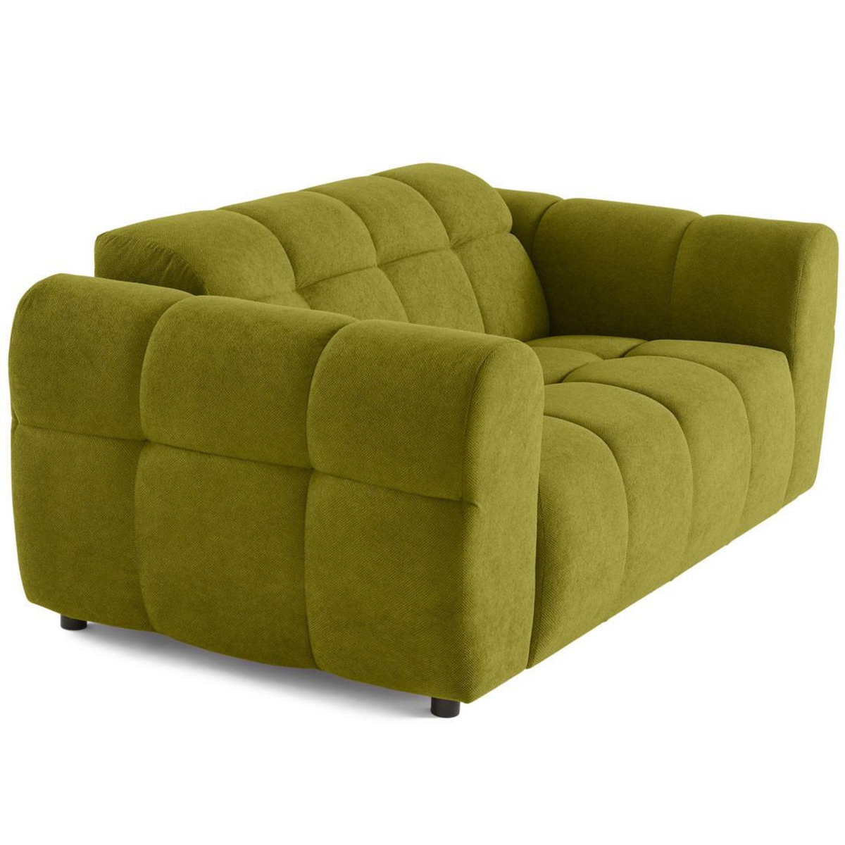 LISA DESIGN Ray - canapé droit 2 places en tissu texturé