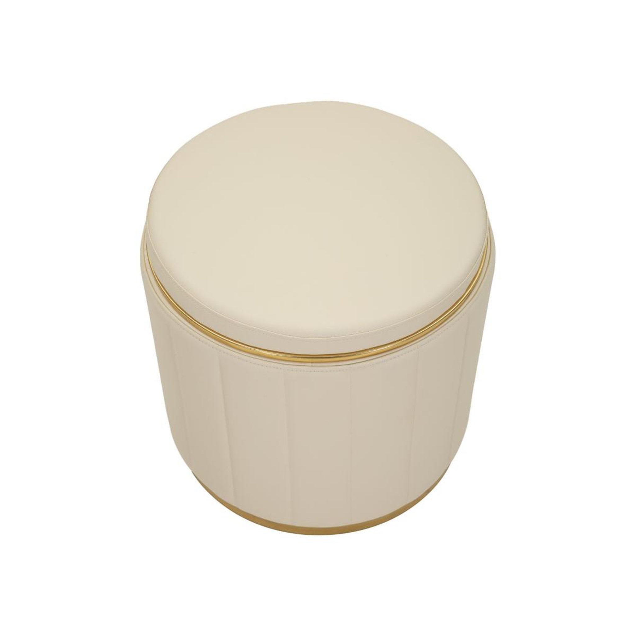 Voir la diapositive 2 : Paris Prix Pouf coffre design  london  46cm beige
