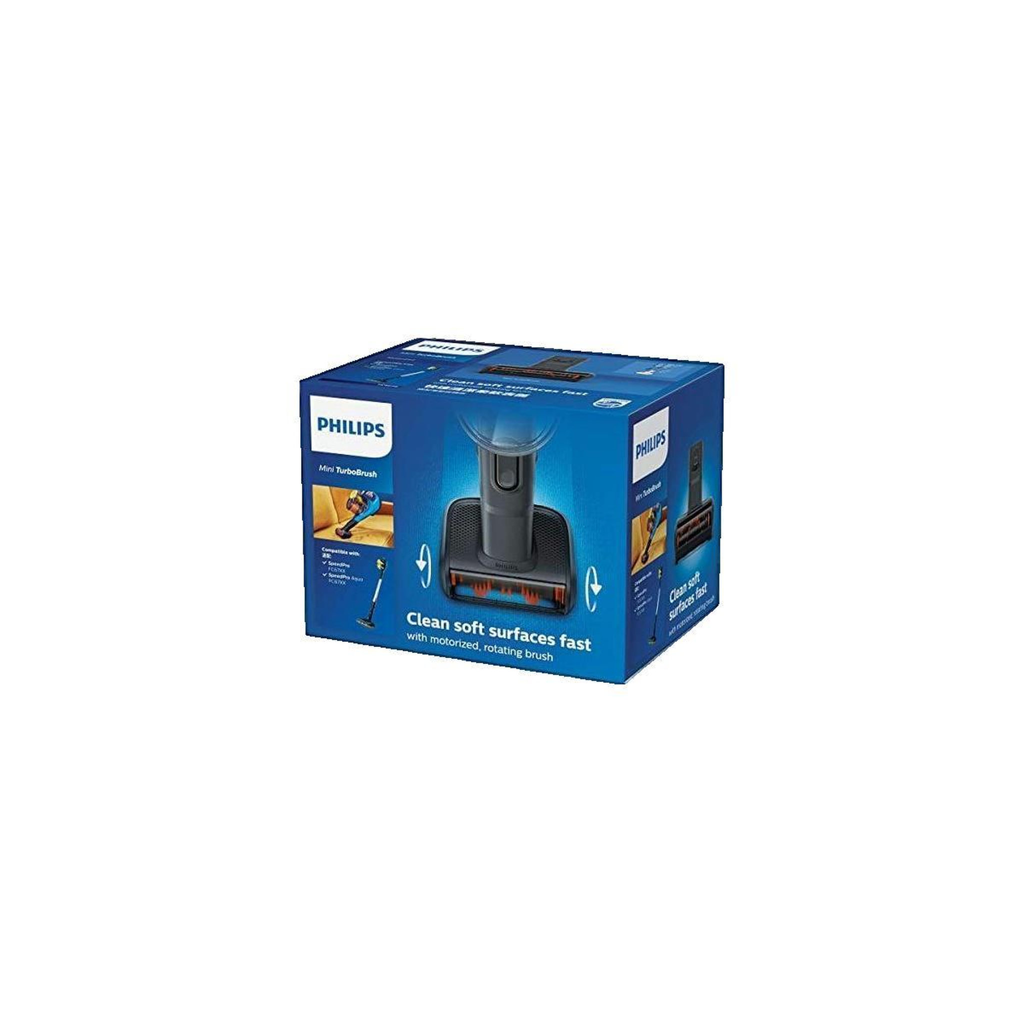 Voir la diapositive 2 : Philips Accessoire aspirateur Philips Mini turbo brosse FC8079/01