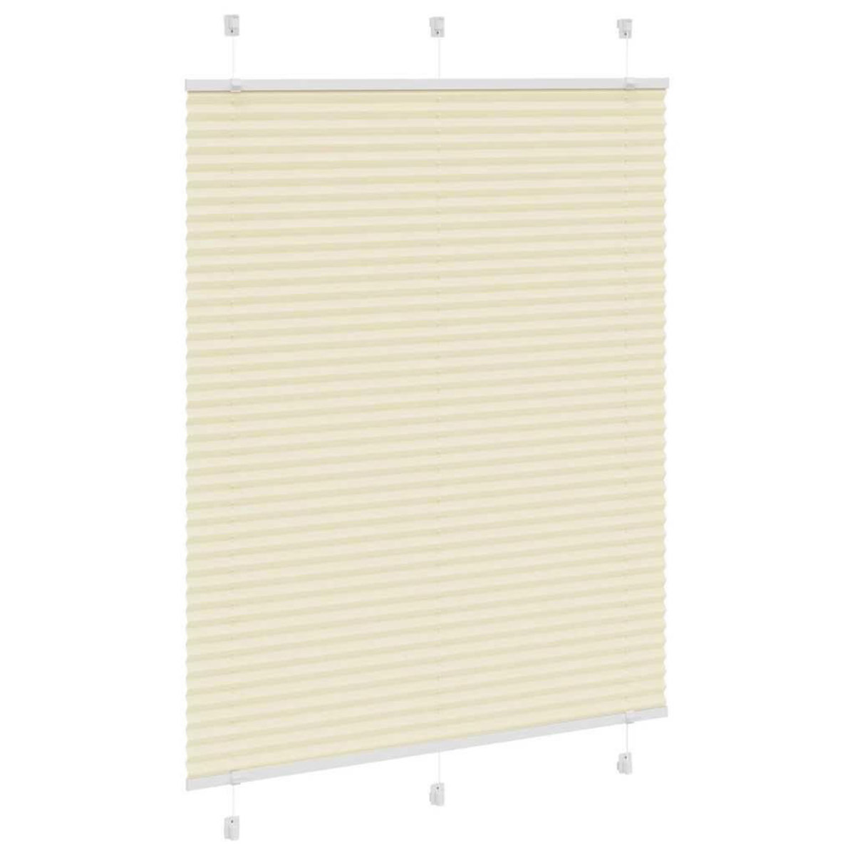 VIDAXL Store plisse creme 105x100cm largeur du tissu 104,4cm polyester