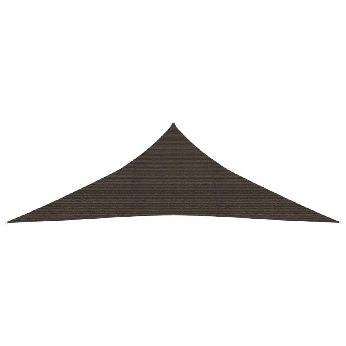 VIDAXL Voile d'ombrage 160 g/m^2 Marron 3,5x3,5x4,9 m PEHD