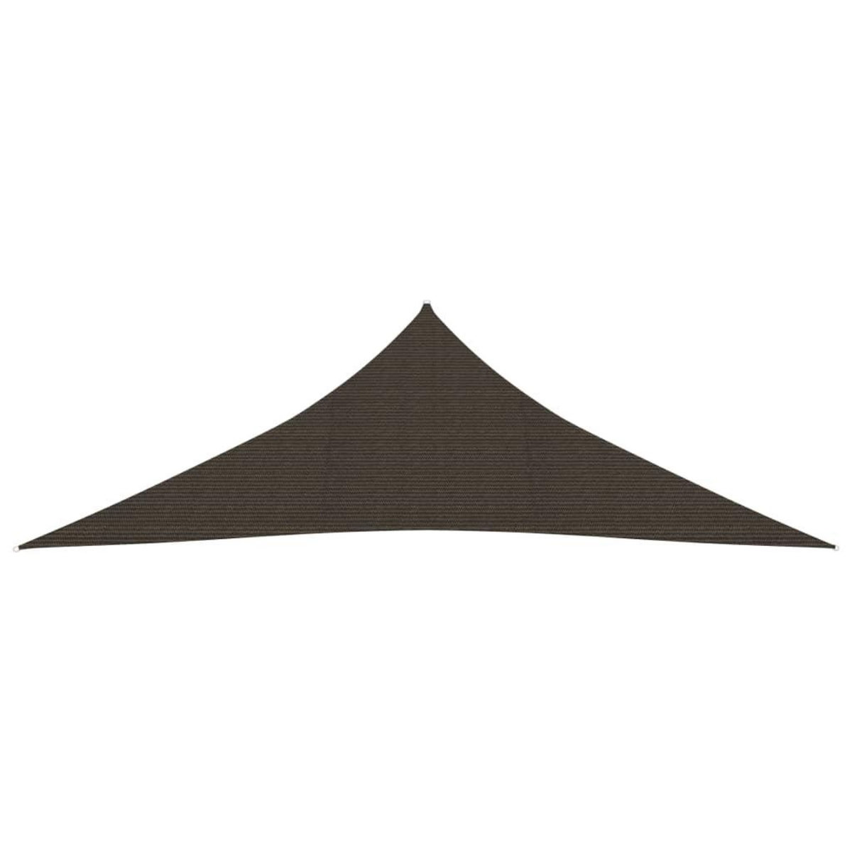 VIDAXL Voile d'ombrage 160 g/m^2 Marron 3,5x3,5x4,9 m PEHD