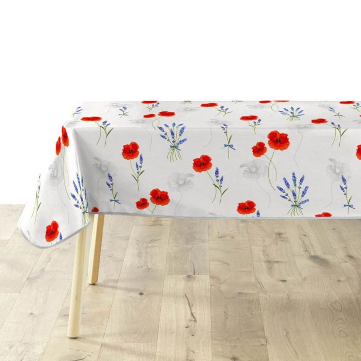 Paris Prix Nappe Imprimé  Sisteron  140x240cm Blanc