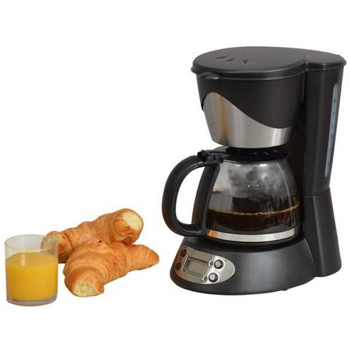 Kitchen chef Cafetière programmable 6 tasses 550w noir/inox - ksmd230t