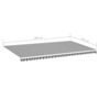 Voir la diapositive 6 : VIDAXL Tissu de remplacement pour auvent Anthracite et blanc 6x3,5 m