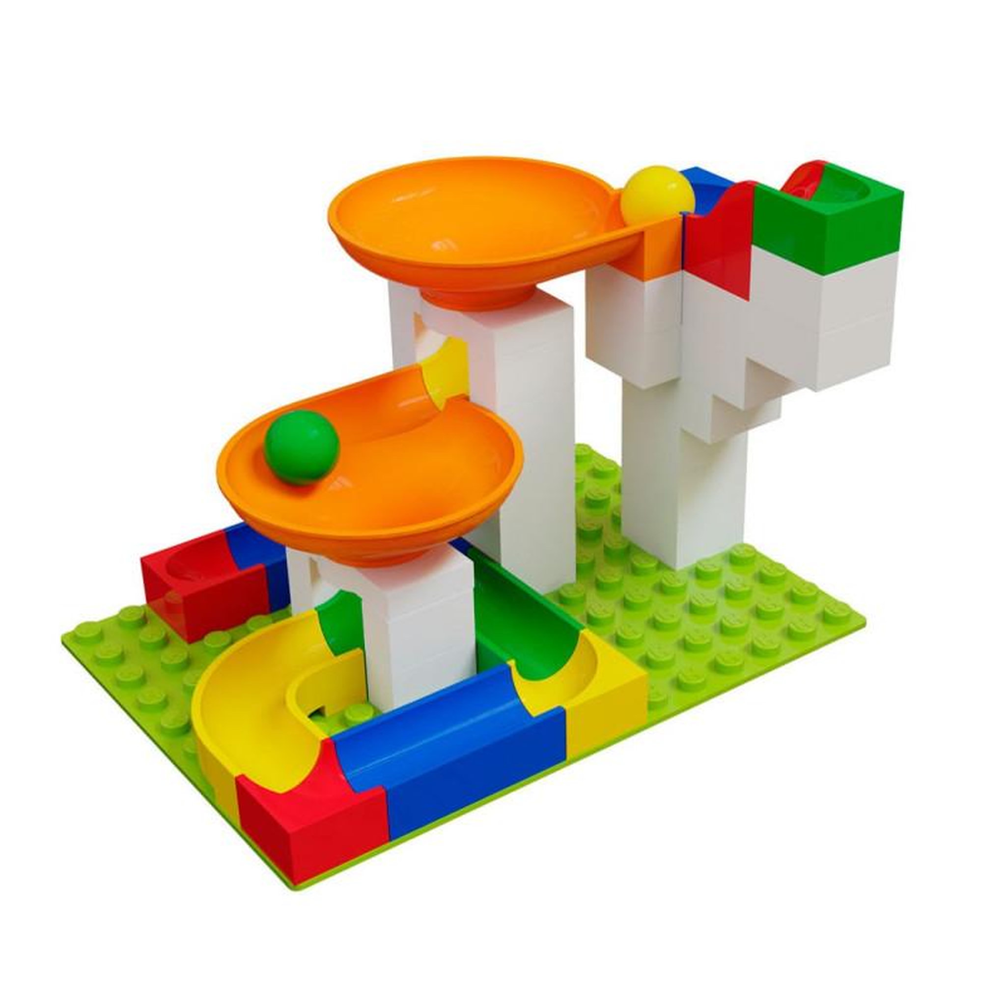 Voir la diapositive 2 : HUBELINO Hubelino Marble Track Expansion Set Funnel, 44 pcs.