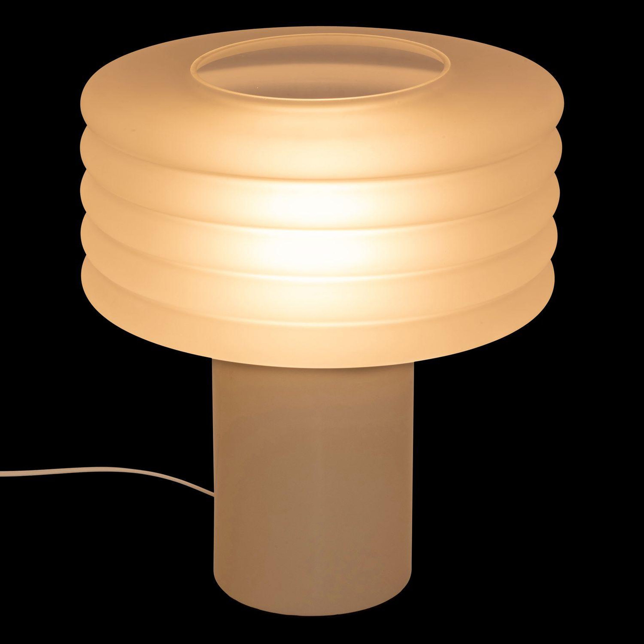 Voir la diapositive 6 : ATMOSPHERA Lampe à poser en verre asti - h. 36 cm - argile