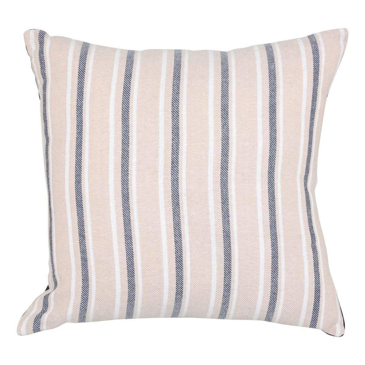 ATMOSPHERA Coussin Déco à Rayures  Groove  40x40cm Bleu