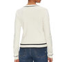 Voir la diapositive 2 : MORGAN Pull Écru Femme Morgan Bicolore