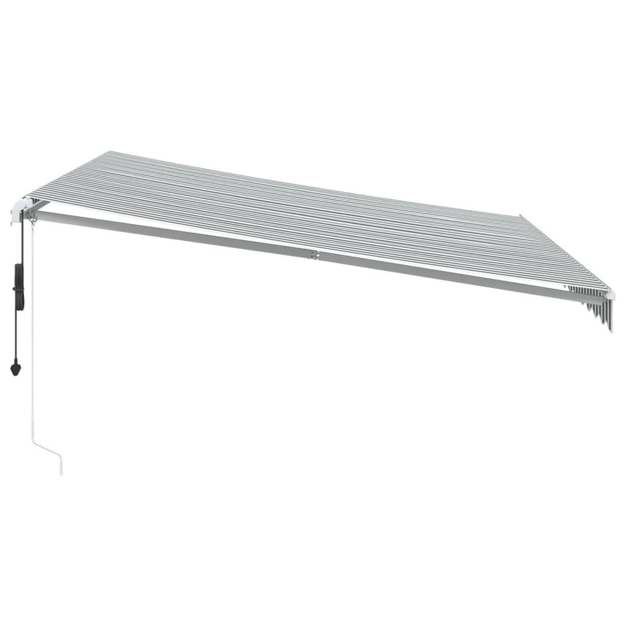 Voir la diapositive 5 : VIDAXL Auvent retractable automatique avec LED anthracite et blanc