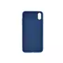amahousse Coque iPhone XS Max souple résistante bleu foncé toucher doux