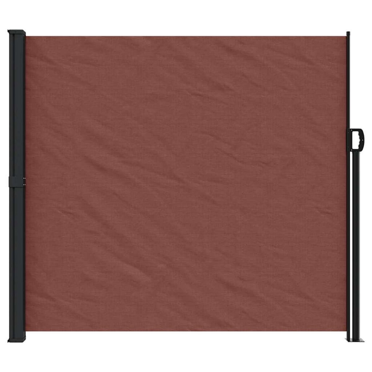 VIDAXL Auvent lateral retractable marron 180x500 cm