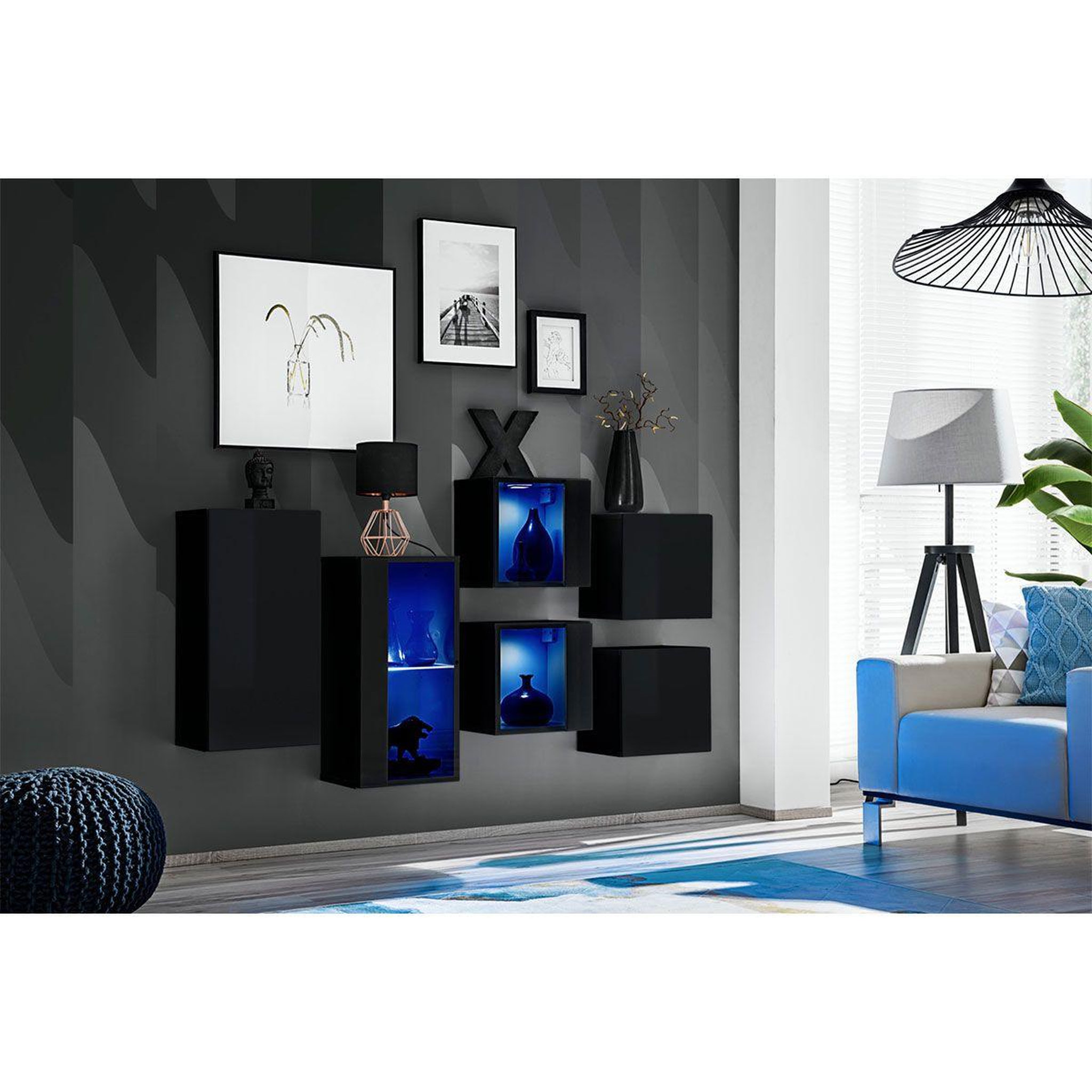 Voir la diapositive 3 : Paris Prix Meuble de rangement  switch iv  320cm noir